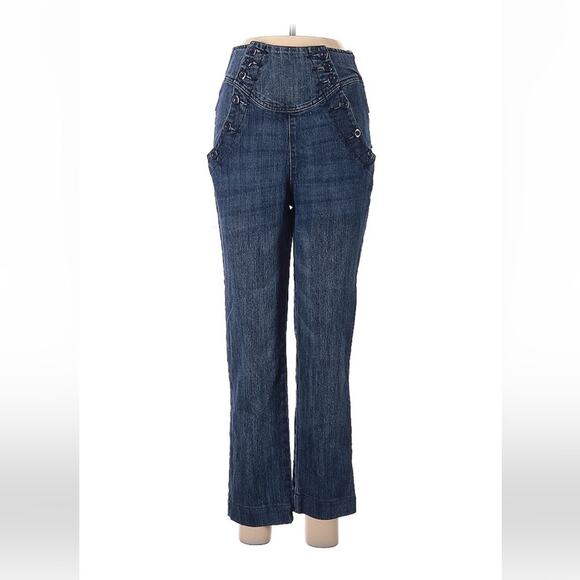 G-Tton Denim High waist sailor button front jeans, size 9 - Picture 1 of 11